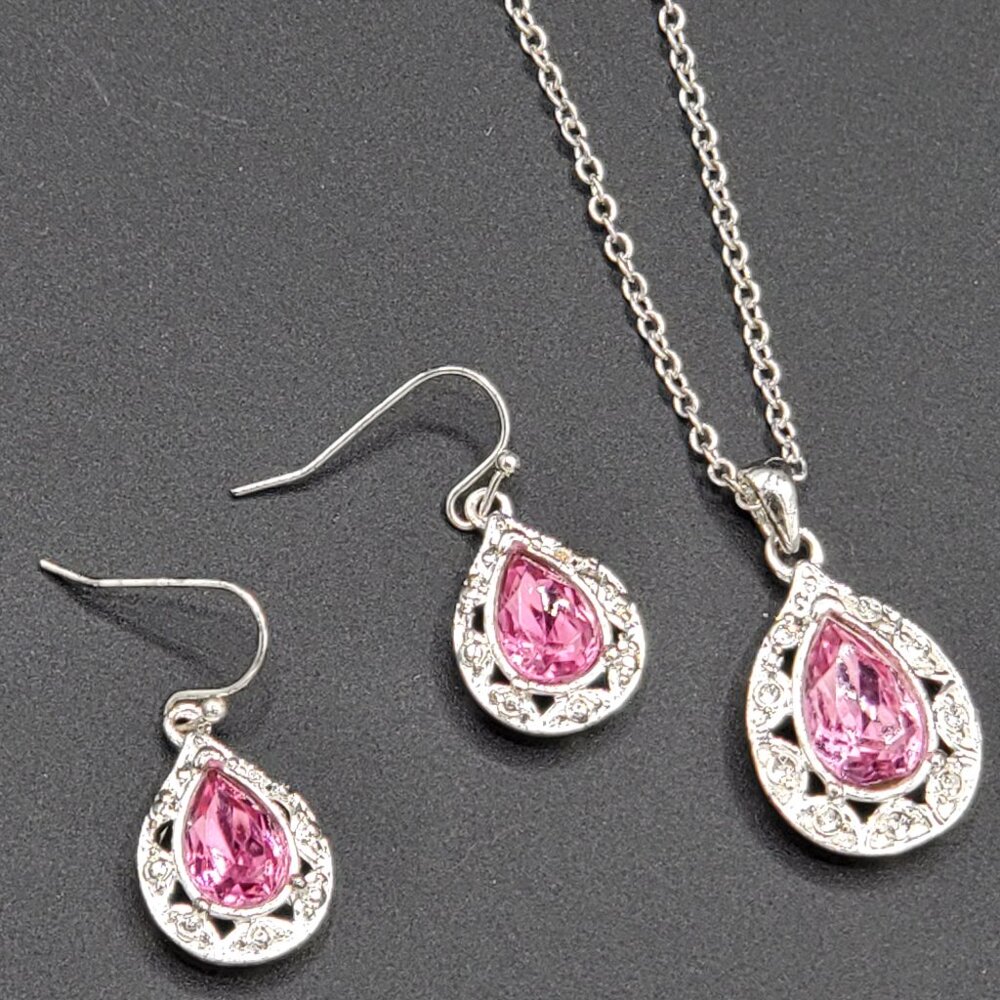 Avon Sweet Souls October Birthstone Necklace and Earrings